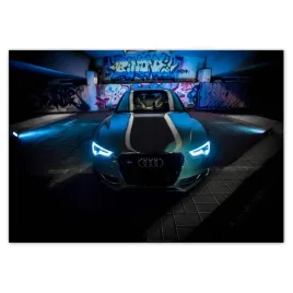 baner-100x70-audi-w-podziemnym-garazu-noca-graffiti
