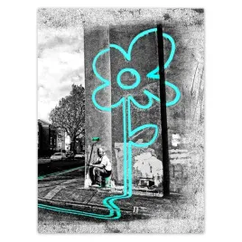 baner-100x135-banksy-turkusowy-kwiatek