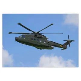 baner-100x70-wojskowy-helikopter-w-powietrzu-latajacy-sprzet