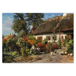 baner-100x70-wiejski-domek-z-kwiatami