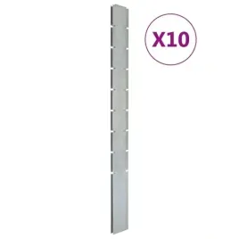 slupki-ogrodzeniowe-10-szt-srebrne-220-cm-stal-galwanizowana