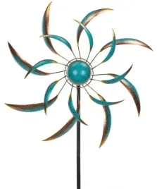 dekoracja-ogrodowa-wiatrowa-wiatrak-blekitny-160cm