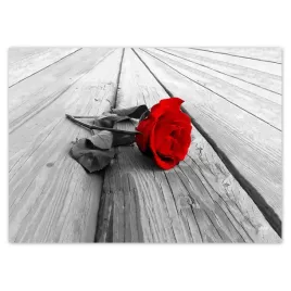 baner-70x50-czerwona-roza-na-deskach