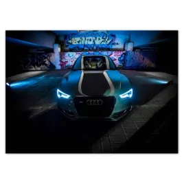 baner-70x50-audi-w-podziemnym-garazu-noca-graffiti