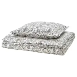 ikea-rodgersia-komplet-poscieli-szary-bialy-150x200-50x60-cm