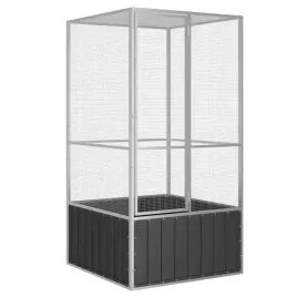 woliera-antracytowa-111x107x2115-cm-galwanizowana-stal