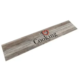 dywanik-kuchenny-wzor-z-napisem-cooking-szary-60x300-cm