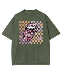 damska-koszulka-oversize-efekt-sprania-rock-vibe-usta-jezyk-khaki-3xl