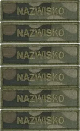 imiennik-wz2010-naszywka-nazwisko-rzep-wojsko-x-6-sztuk-wzor-2024