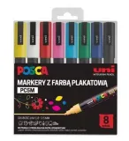 markery-uni-posca-pc-5m-zestaw-8-stan-nowy