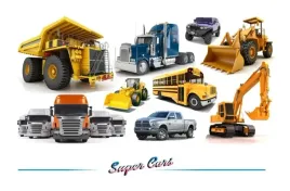 naklejki-budowa-spychacz-kopara-tir-pickup-samochody-cars-3-pojazdy-maszyny