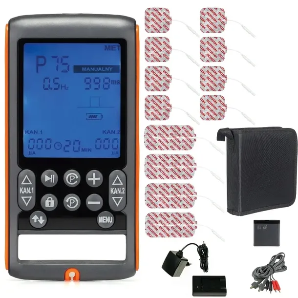 Medyczny Elektrostymulator TENS EMS IFS MET masażer ECOSTIM PRO ECO100
