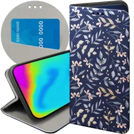 etui-z-klapka-do-realme-c31-wzory-floral-botanika-bukiety-futeral-pokrowiec