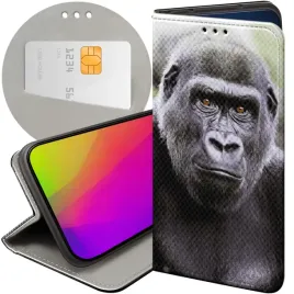 etui-z-klapka-do-realme-c31-wzory-malpki-malpa-nosacz-futeral-pokrowiec
