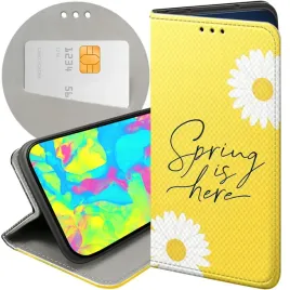 etui-z-klapka-do-realme-c31-wzory-wiosna-wiosenne-spring-futeral-pokrowiec