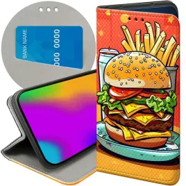 etui-z-klapka-do-realme-c31-wzory-hamburger-burgery-fast-food-jedzenie-case