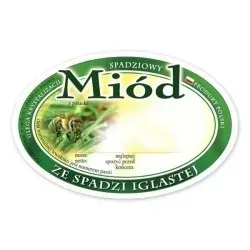 etykieta-owalna-na-miod-ze-spadzi-iglastej-e309