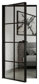 drzwi-rozwierane-aluminium-czarne-loft-komplet-oscieznica-i-klamka-80-sito
