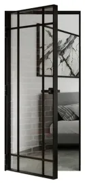 drzwi-rozwierane-aluminium-czarne-loft-komplet-oscieznica-i-klamka-80-sito