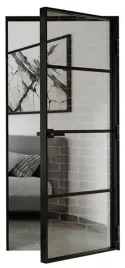 drzwi-rozwierane-aluminium-czarne-loft-komplet-oscieznica-i-klamka-80-sito