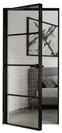drzwi-rozwierane-aluminium-czarne-loft-komplet-oscieznica-i-klamka-80-sito