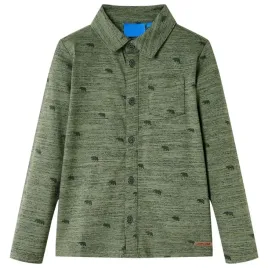 dziecieca-koszula-kent-khaki-melanz-104-3-4-lata