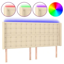 zaglowek-do-lozka-z-led-kremowy-163x16x118-128-cm-tkanina