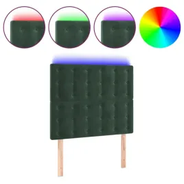 zaglowek-do-lozka-z-led-ciemnozielony-100x5x118-128-cm