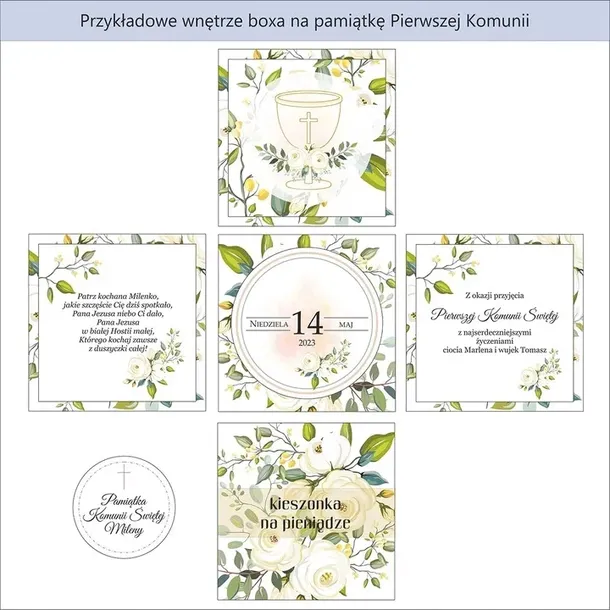 exploding-box-prezent-chrzest-slub-komunia-marka-inna-stan-nowy