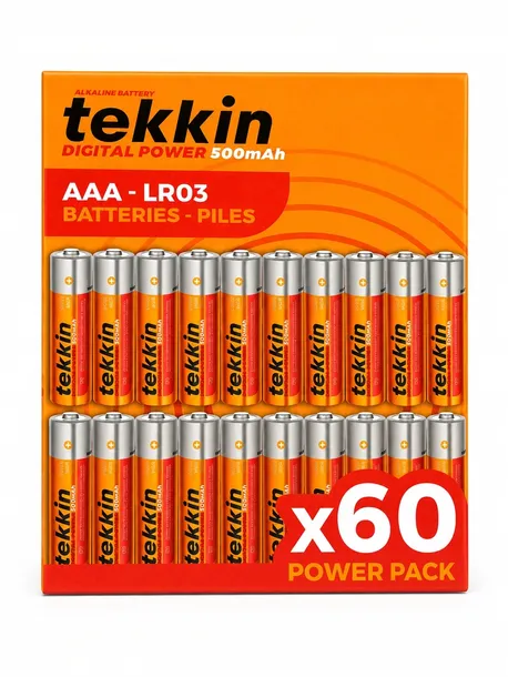 60x BATERIE BATERIA ALKALICZNE PALUSZKI TEKKIN DIGITAL POWER AAA LR3 R3