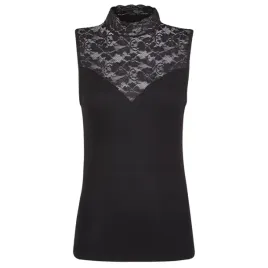 top-nina-von-c-fine-cotton-ze-stojka-czarny-koronkowy-bawelniany-40