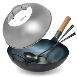 yosukata-zestaw-wok-niebieski-34-cm-stir-fry-pokrywka-lopatka-chochla