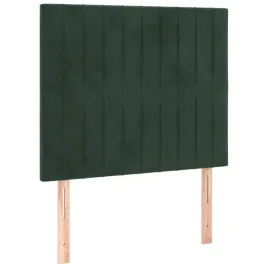 zaglowki-do-lozka-2-szt-ciemnozielony-100x5x78-88cm-aksamit