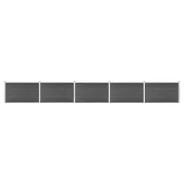 zestaw-ogrodzeniowy-z-wpc-872-x-105-cm-czarny