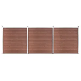 ogrodzenie-do-ogrodu-wpc-526-x-186-cm-brazowe