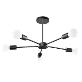 lampa-sufitowa-zyrandol-plafon-pajak-5-czarna-e27