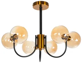 lampa-sufitowa-szklane-kule-czarno-zlota-gold-dymione-klosze-nowoczesna-g9