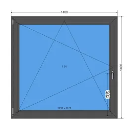okno-1skrzydlowe-1460-x-1400mm-prawe-pcv-1stronny-antracyt-146-x-140cm