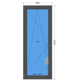 okno-balkonowe-860-x-2200mm-prawe-pcv-1stronny-antracyt-86-x-220cm