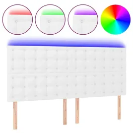 zaglowek-do-lozka-bialy-160x5x118-128-cm-sztuczna-skora