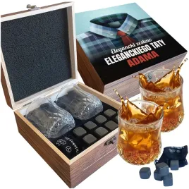 pudelko-zestaw-kamieni-na-whisky-2-szklanki-prezent-na-dzien-ojca-dla-taty