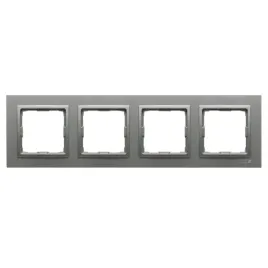 kos-vena2-ramka-poczworna-4x-kolor-aluminium-mat-299x86x9mm-524084