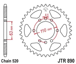 zebatka-tylna-jt-jtr890-45zbk-ktm-125-duke-390-duke-rc-stalowa-wytrzymala