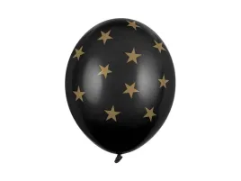 balony-gwiazdki-pastel-black-30cm-6szt