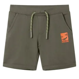 szorty-dzieciece-ze-sznurkiem-ciemne-khaki-128