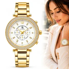 zegarek-damski-kurren-zloty-z-cyrkoniami-39-mm-elegancki-kwarcowy
