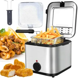 Zdjęcie produktu FRYTKOWNICA TRADYCYJNA OLEJOWA DO SMAŻENIA FRYTEK RYB PĄCZKÓW 1000W 2.5L
