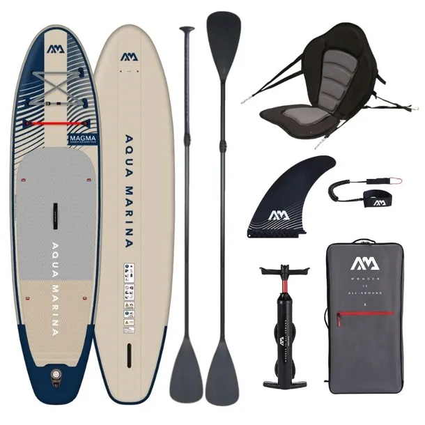 Zestaw Deska pompowana SUP Aqua Marina Magma 11'2" wiosło 2 w 1 siedzisko