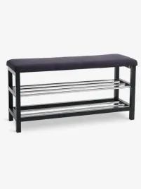 lawka-z-polkami-na-buty-stal-drewno-czarna-220kg