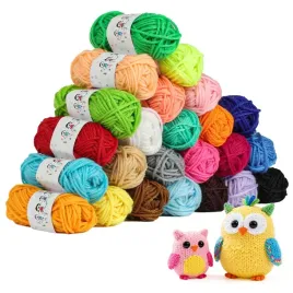 wloczka-kolorowa-zestaw-24-kolory-szydelkowanie-dzieci-rekodzielo-10g